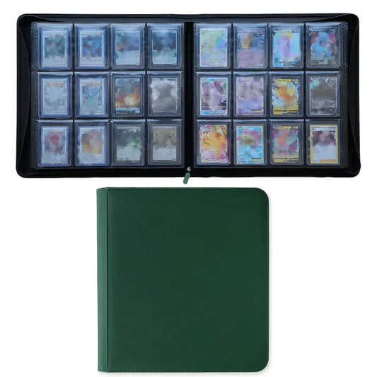 Classeur de Cartes à Collectionner – 384 Cartes Vert | Spécial Toploader