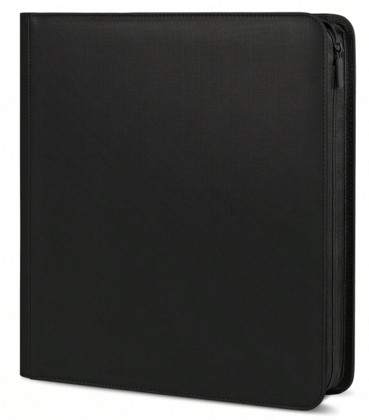 Classeur de Cartes à Fermeture Éclair – 12 Pochettes par Page | Jusqu’à 480 Cartes