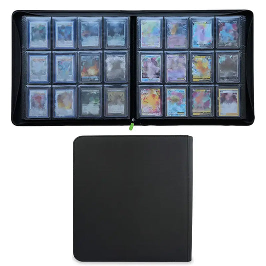 Classeur de Cartes à Collectionner – 384 Cartes Noir | Spécial Toploader